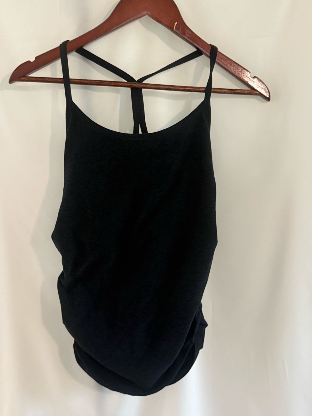 Beyond the Bump Black Strappy Tank Top